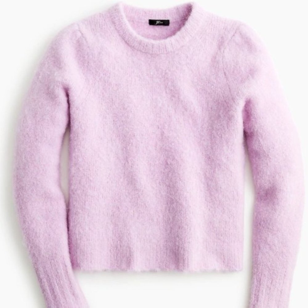 J.CREW Cozy Puff Sleeve Alpaca Blend Sweater (L)